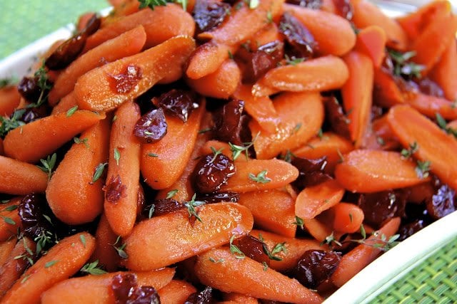 There's not a speck of these ever left in the bowl! Perfect Glazed Carrots & Cranberries