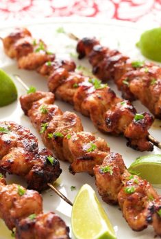 Peruvian Grilled Chicken Skewers - Juicy tender grilled chicken, bursting with vibrant flavor. A delicious fusion of South American and Asian cuisines!