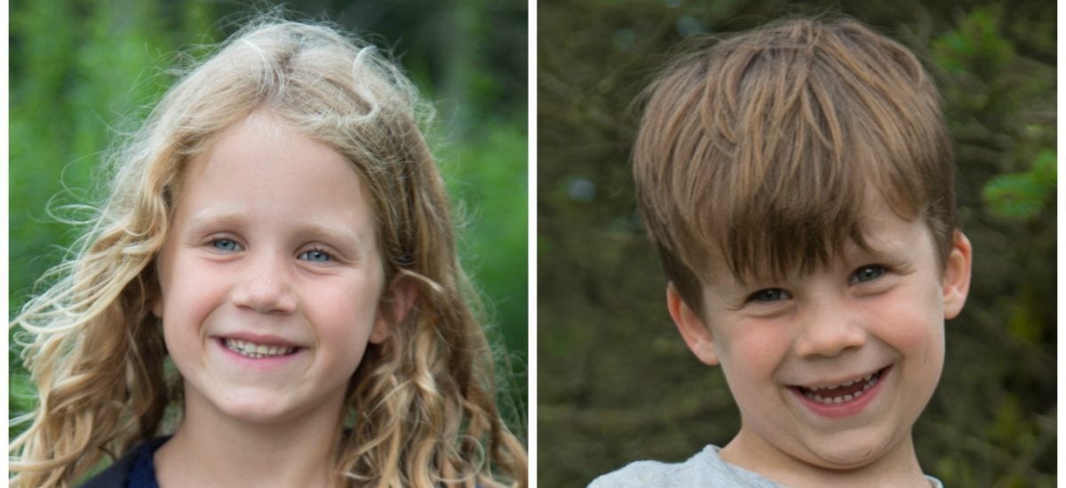 A North Carolina Mountain Vacation - thecafesucrefarine.com Collage of individual portraits of happy children on vacation in the North Carolina Mountains