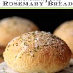 Vertical closeup photo of a loaf of Ridiculously Easy Rosemary Bread.