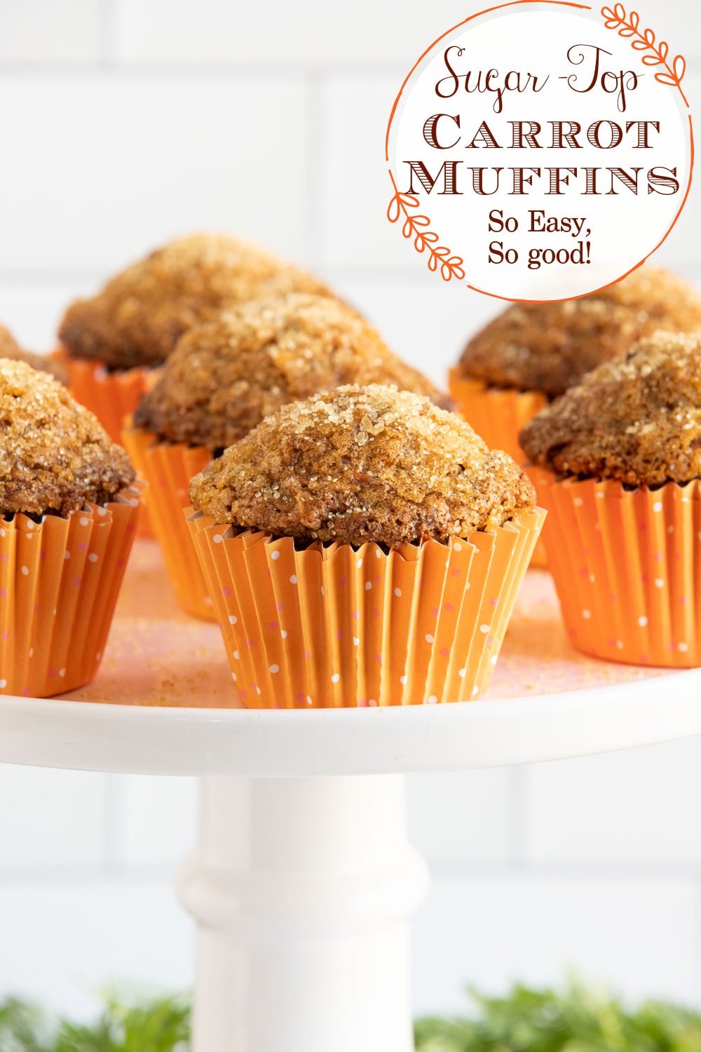 Easy Sugar Top Carrot Muffins