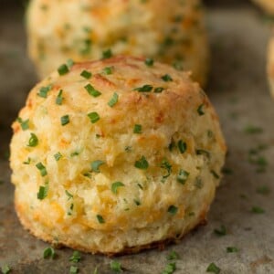 Ridiculously Easy Cheddar Chive Biscuits