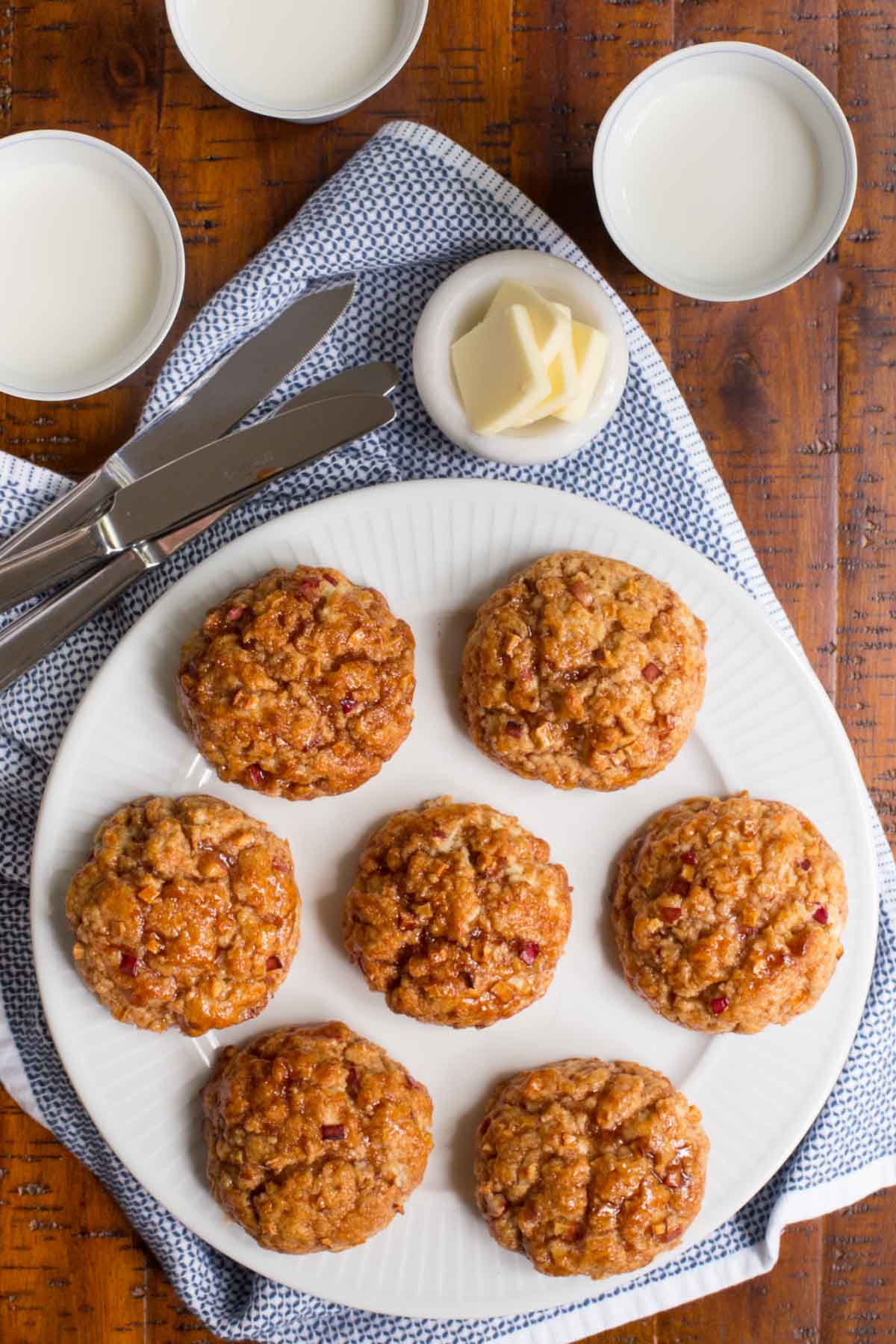 Ridiculously Easy Cider-Glazed Apple Scones