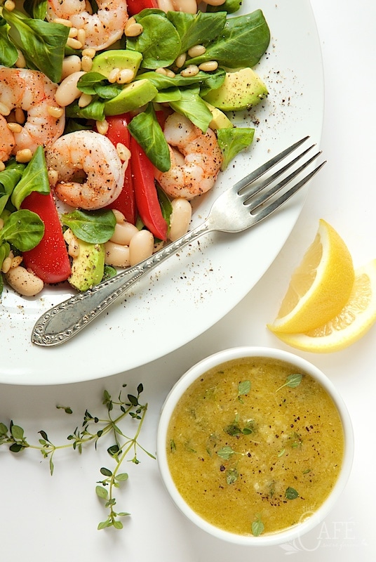 Roasted Shrimp, Tomato and White Bean Salad - it's easy enough for a weeknight dinner, but elegant enough for your fanciest company - and it always brings rave reviews! thecafesucrefarine.com