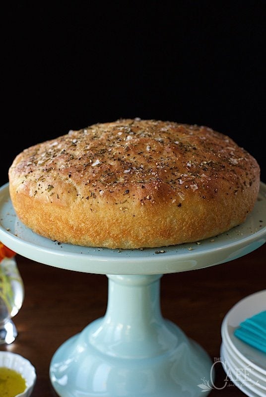 Rosemary and Black Pepper Focaccia - my favorite focaccia recipe, ever! It has a really crisp crust and inside it's like really good artisan bread.