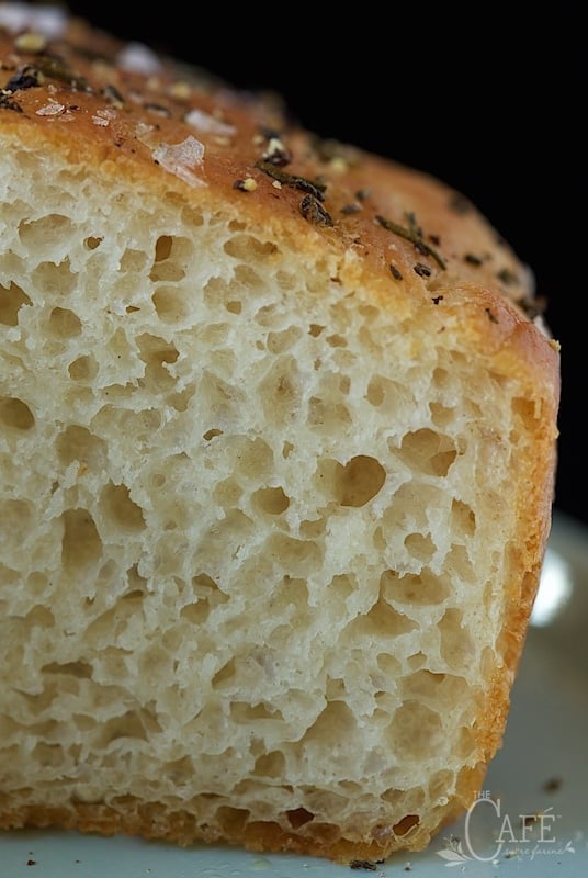 Rosemary and Black Pepper Focaccia - my favorite focaccia recipe, ever! It has a really crisp crust and inside it's like really good artisan bread.