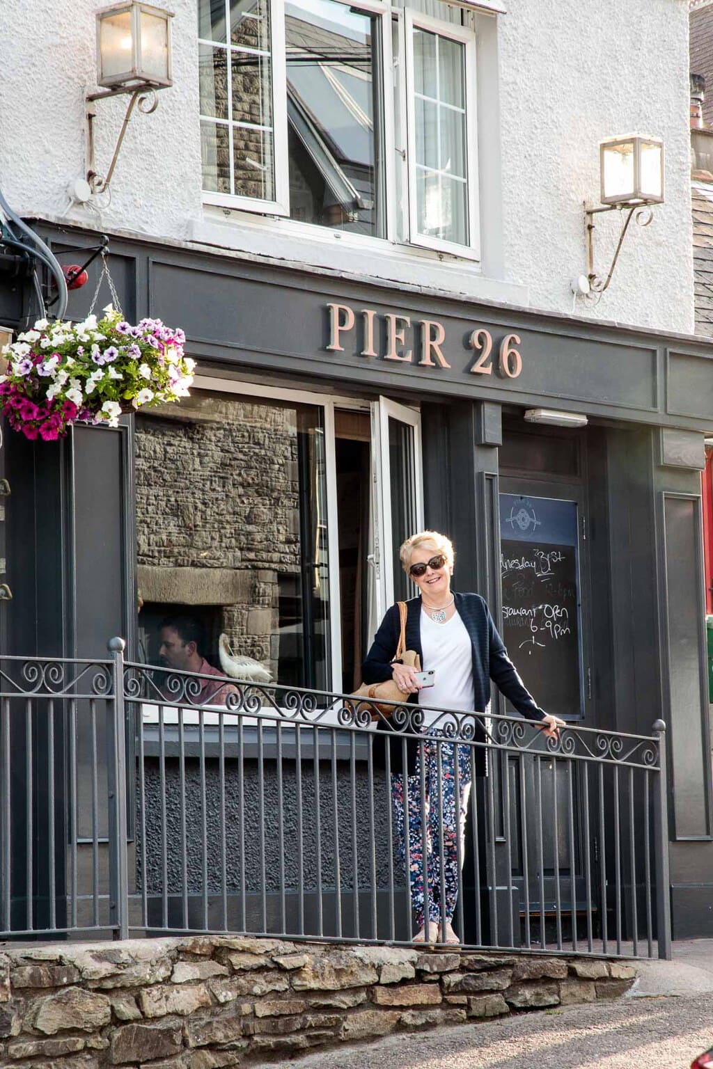 Photo of Chris at the Pier 26 restaurant in Ballycotton, County Cork, Ireland.