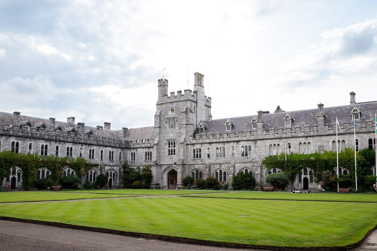 Photo of one of the historic buildings on the University College Cork campus.