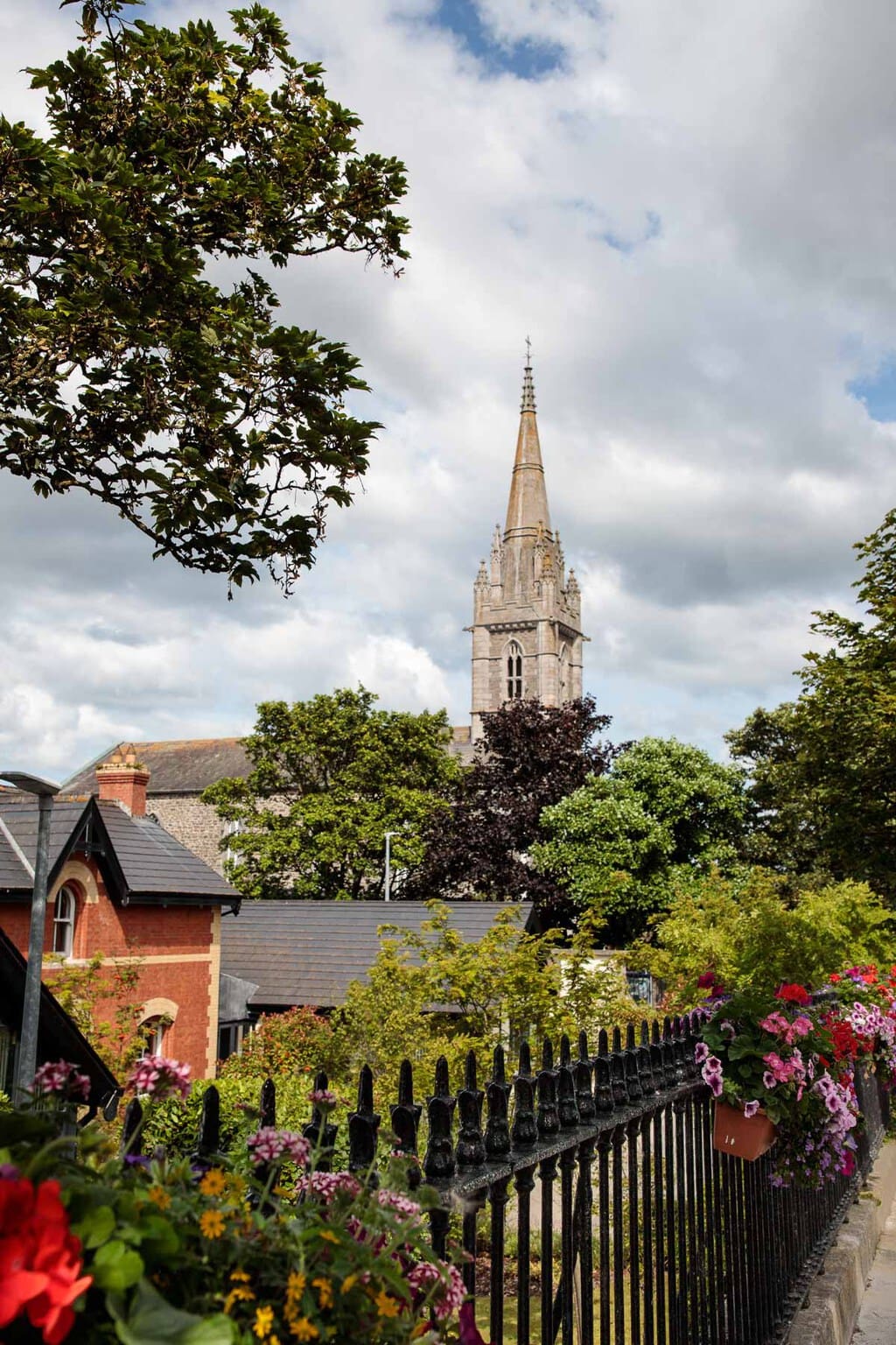 A photo of one of the picturesque churches in Malahide, Ireland.