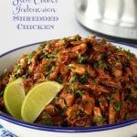 Slow Cooker Indonesian Shredded Chicken - throw everything in the slow cooker and your work is done. The magic comes next as the chicken and sauce are melded together and the result is super tender, crazy delicious barbecue chicken!