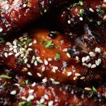 Strawberry Balsamic Glazed Wings - just a warning, these are totally addictive. They're also baked, not fried and EASY!