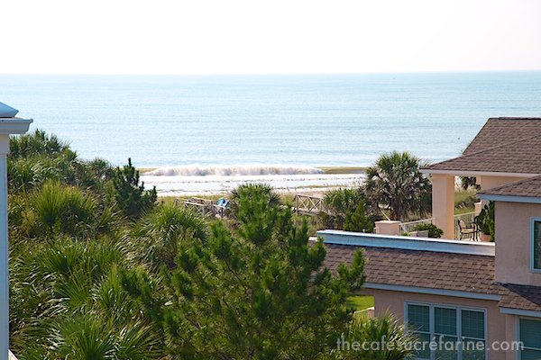 Photo of Atlantic Ocean from a home at Debordieu Colony in South Carolina.