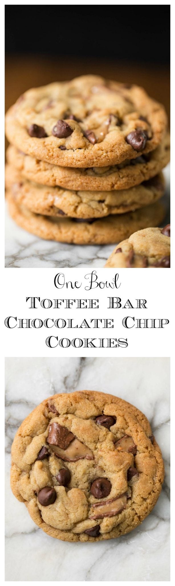 One Bowl Chocolate Chip Cookies - think one-bowl, no-mixer, super-easy, crazy-delicious cookies that look and taste like they came right from a fine bake shop are impossible? Nope, check it out!