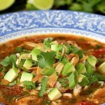 With layers of fabulous flavor this Turkey Tortilla Soup is perfect for leftover turkey (or chicken). It's not only delicious but also super healthy!
