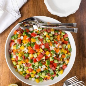 Turkish Tomato Cucumber Salad