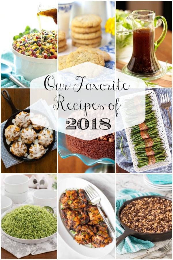 Collage of our favorite recipes of 2018