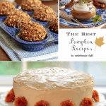 Collage of fall recipe pictures from The Café Sucre Farine.