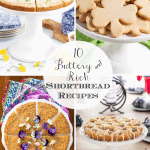 Vertical 4-photo collage of recipes featuring shortbread .
